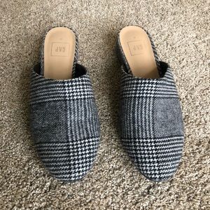 Plaid mules